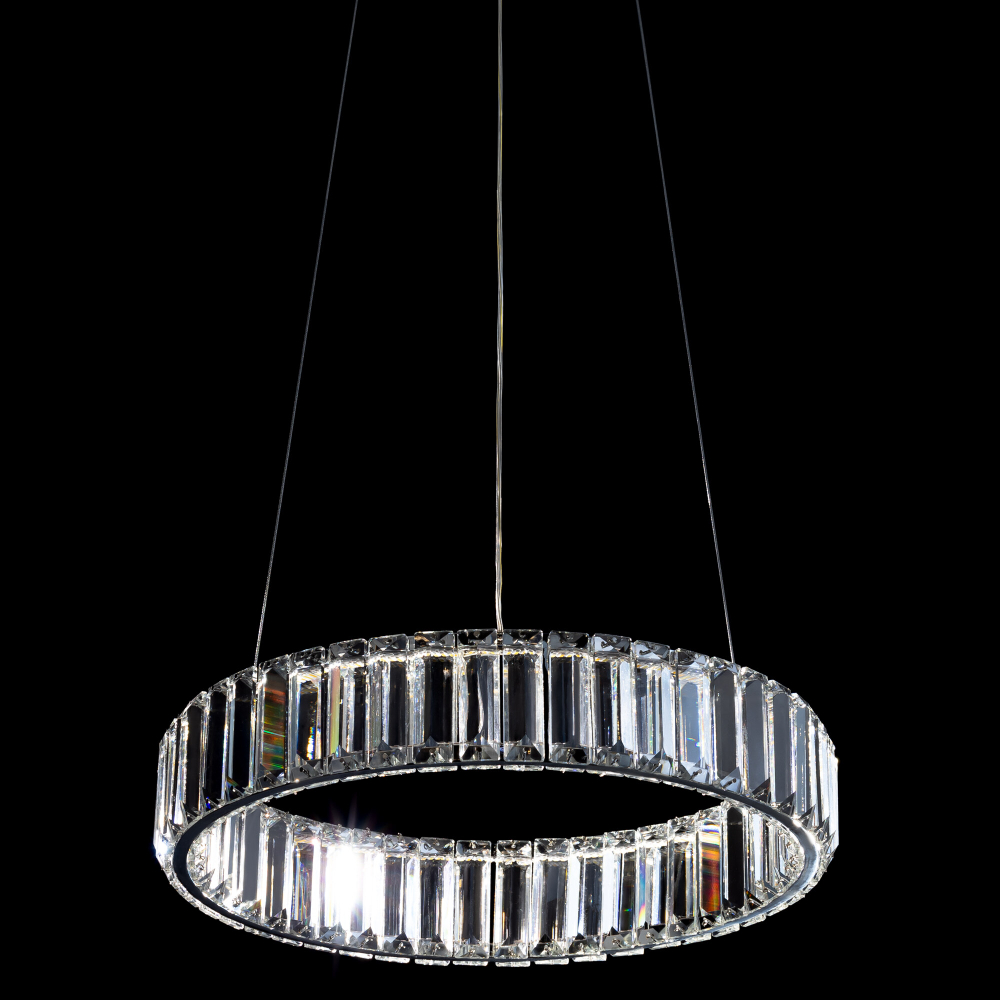 Citilux Чезаре CL338141 LED Люстра хрустальная с пультом Хром