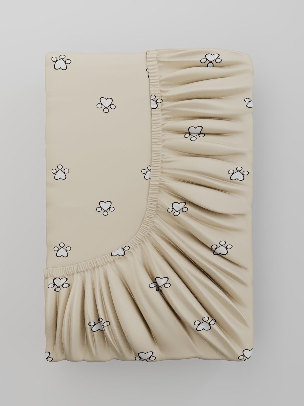 Постельное белье "КОТИКИ (компаньон)" 1,5-сп наволочка 50х70 1шт Простынь на резинке 90х200 см Пододеяльник 145х215 см Сказка сатин