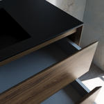 Тумба под раковину Vincea Luka 1000 подвесная, 2 выкатных ящика soft-close, C.Oak