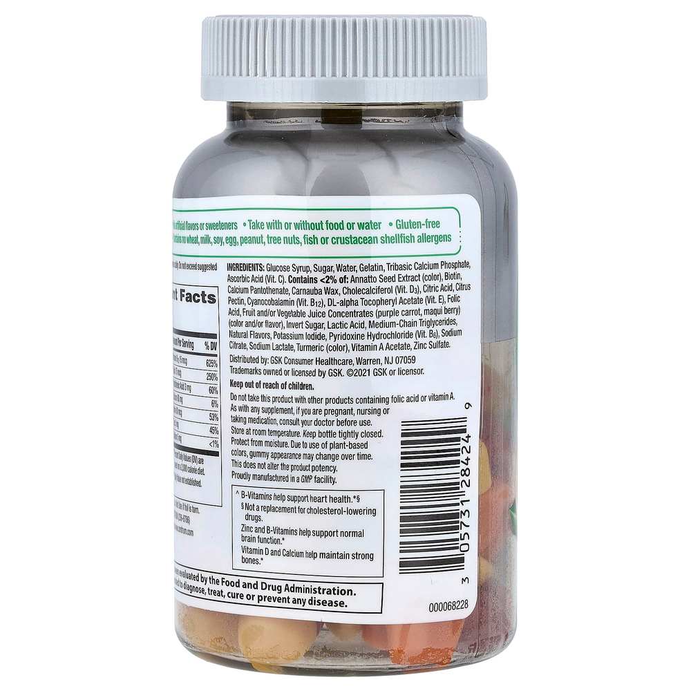 Centrum, Мультивитамины для взрослых старше 50, натуральное фруктовое ассорти, 90 жевательных мармеладок