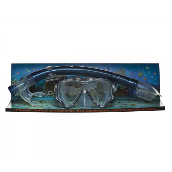 Набор детский маска+трубка Sargan Маугли Dark Blue Темно-синий