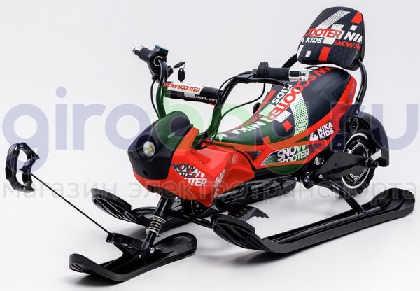 Детский электроснегокат BARS Arctic - Красный фото №2