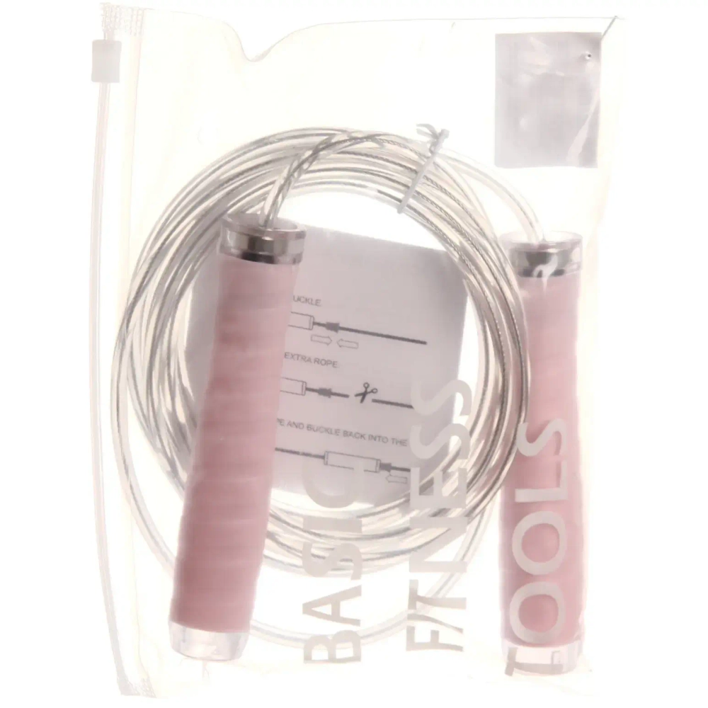 Скакалка с подшипниками RICHO RQ-JR-PL03, 3 м, ручка 125 мм, розовый