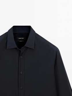 Massimo Dutti Рубашка из 100% хлопка, темно-синий