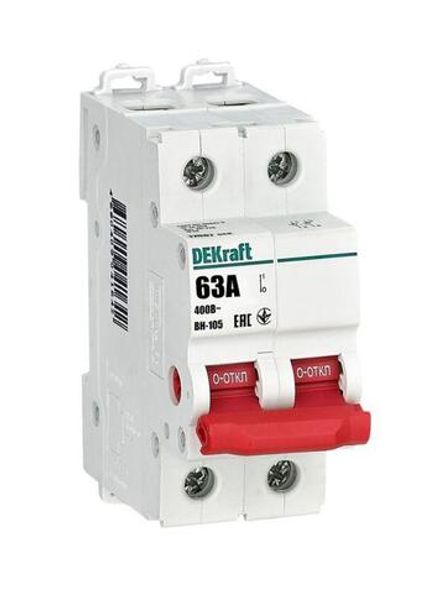 Выключатель-разъединитель ВН-105 ВН105-2P-063A DEKraft 17087DEK