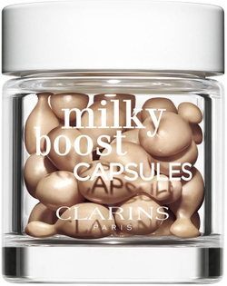 Clarins Milky Boost Capsules - осветляющая тональная капсула, 30× 0,2 ml