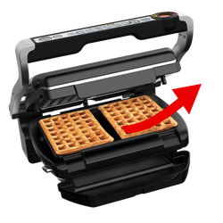 Умный электрогриль Tefal Optigrill+ GC716D12 с насадкой для вафель