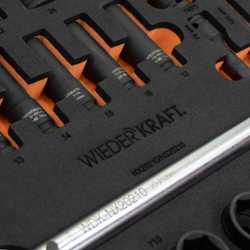 WDK-3740X Набор пневматического и динамометрического инструмента в ложементе, 37 предметов