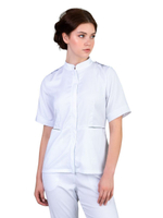 Рубашка медицинская женская на молнии Тезис TZ400, белый, 60