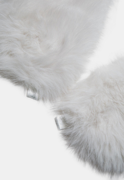 STRADIVARIUS Шарф из искусственного меха, экрю