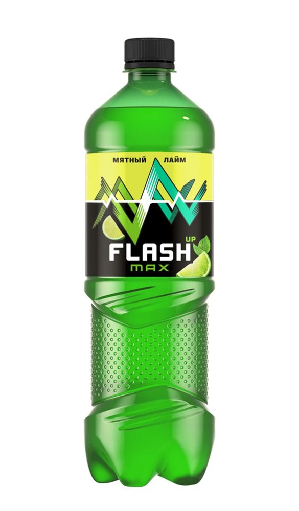 Напиток энергетический б/а Flash Мах, мятный лайм, 1 л