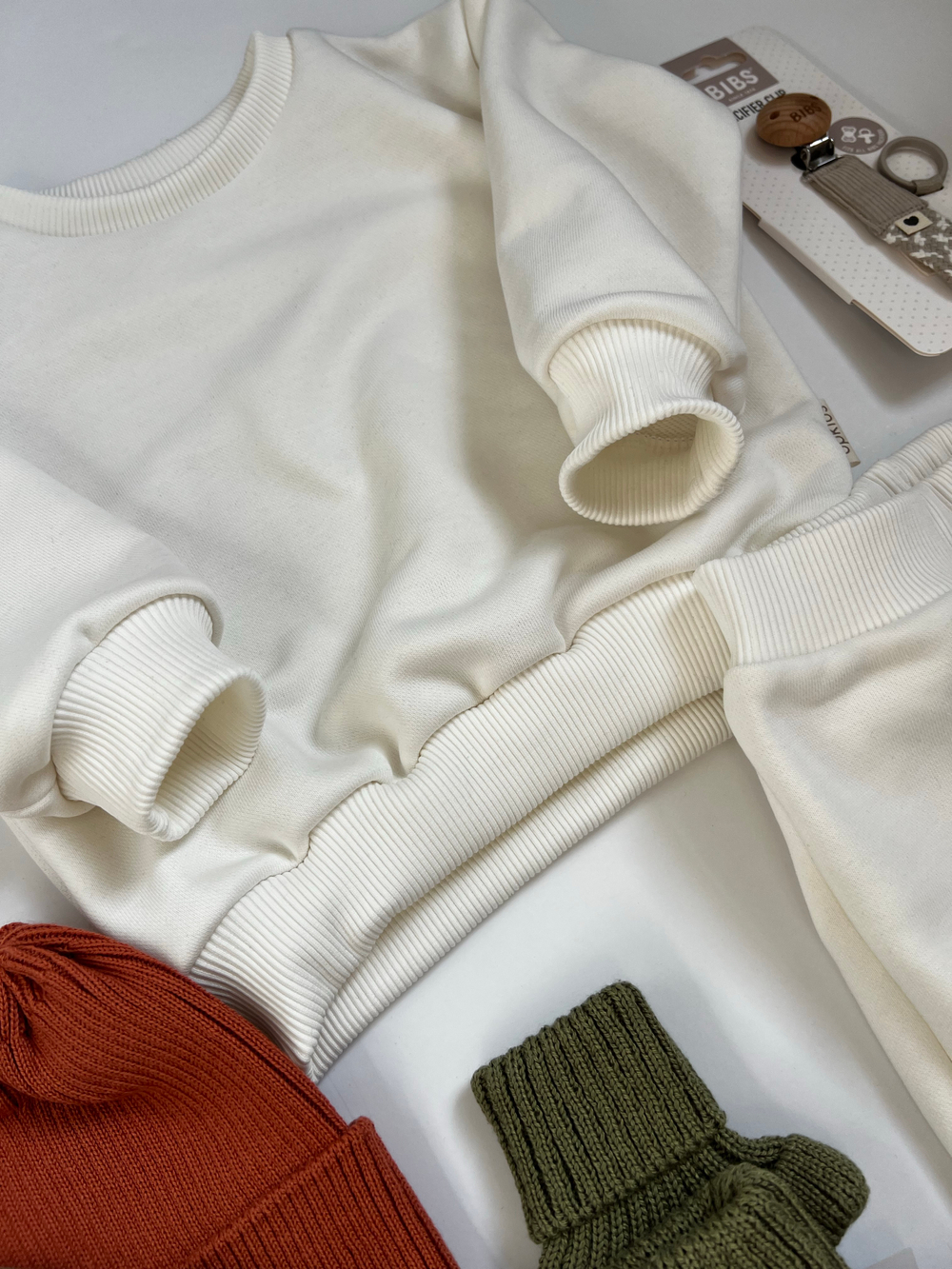 Свитшот + штанишки oversized молоко