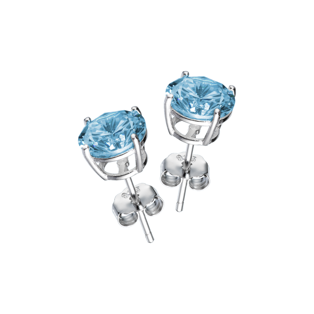 Серьги пусеты Aquamarine M