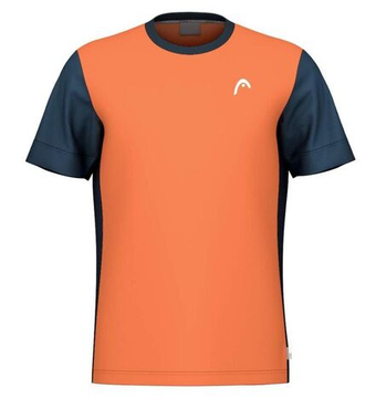 Футболка для мальчика теннисная Head Boys Slice - campfire orange