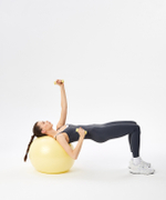 Фитбол GB-108 антивзрыв, 900 гр, желтый пастель, 55 см