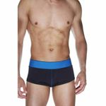 Мужские трусы хипсы черные с синей резинкой La Blinque 15533