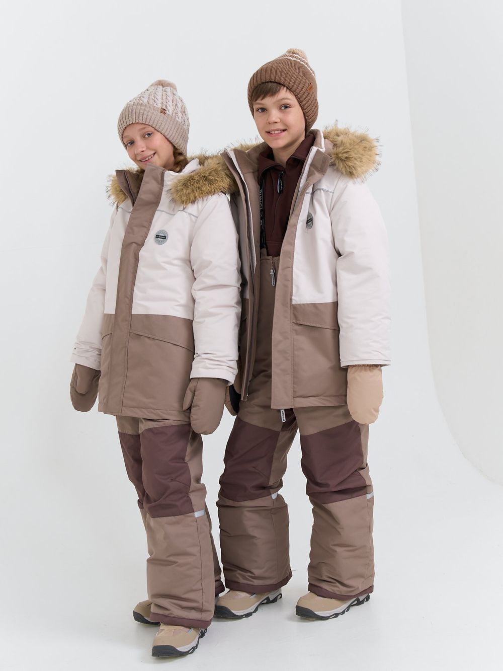 Костюм зимний с системой роста "Какао" 7+