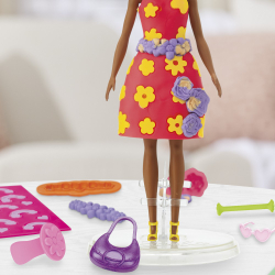Play-Doh - Пластилин BARBIE Цветочные узоры Дополнительный набор G1363