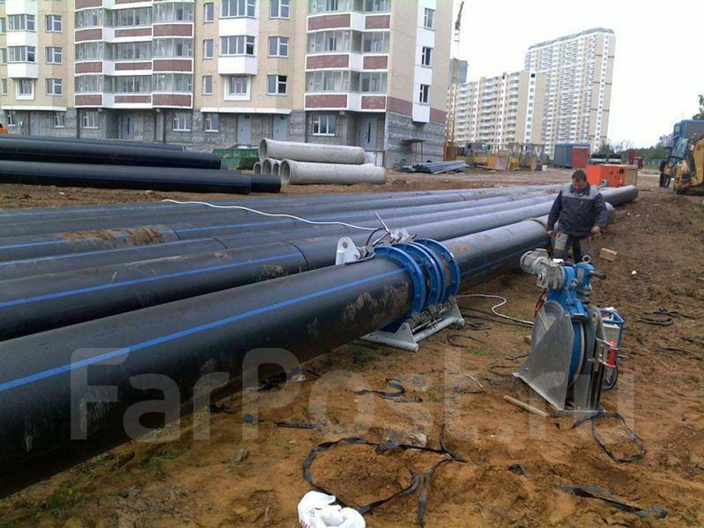 Монтаж (сварка) полиэтиленовых труб от 20 мм до 600 мм с оплатой "за стык"