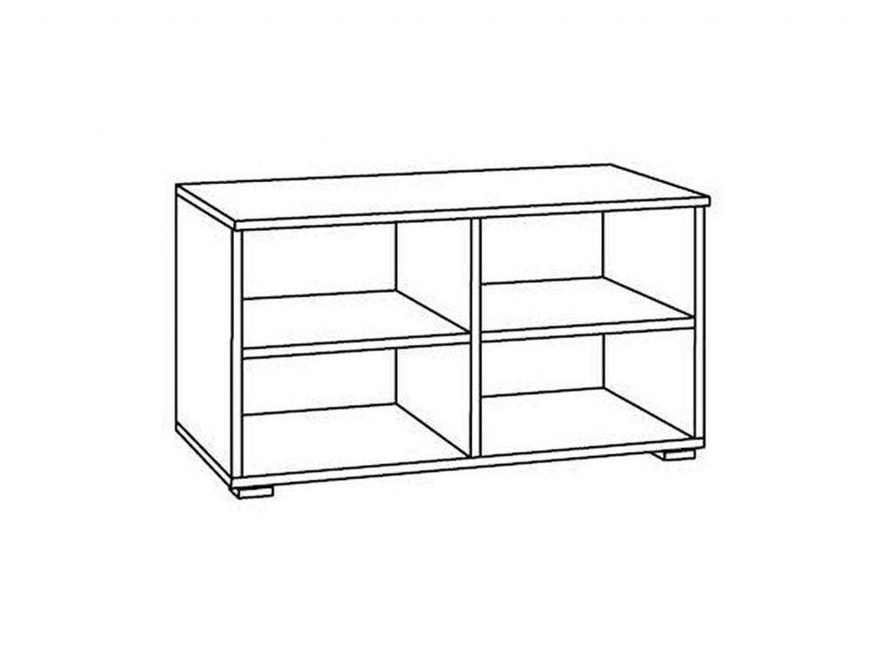 Остин Тумба 13.257 Белый шагрень/Дуб Вотан