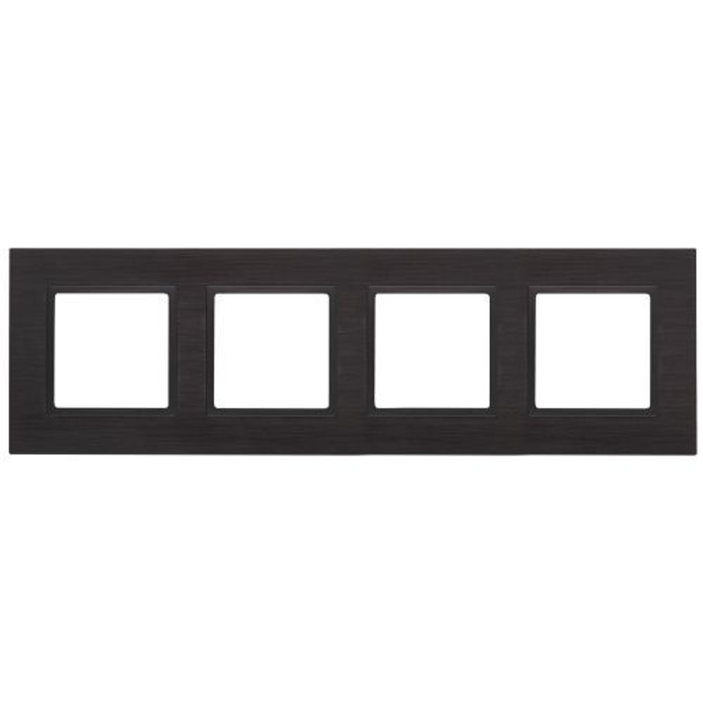 Рамка 4-м 14-5204-05 металл Elegance черный+антрацит ЭРА Б0034561