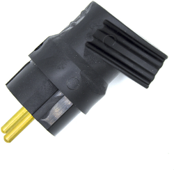 Вилка угловая Bylectrica каучук 2Р+РЕ 1х16А 220-240V В16-416