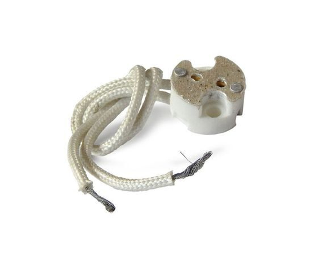 Патрон GU4/GU5.3 провод 2*0,75 15см 2А 250В c этикеткой UNIVersal 5560719 - 10 шт.