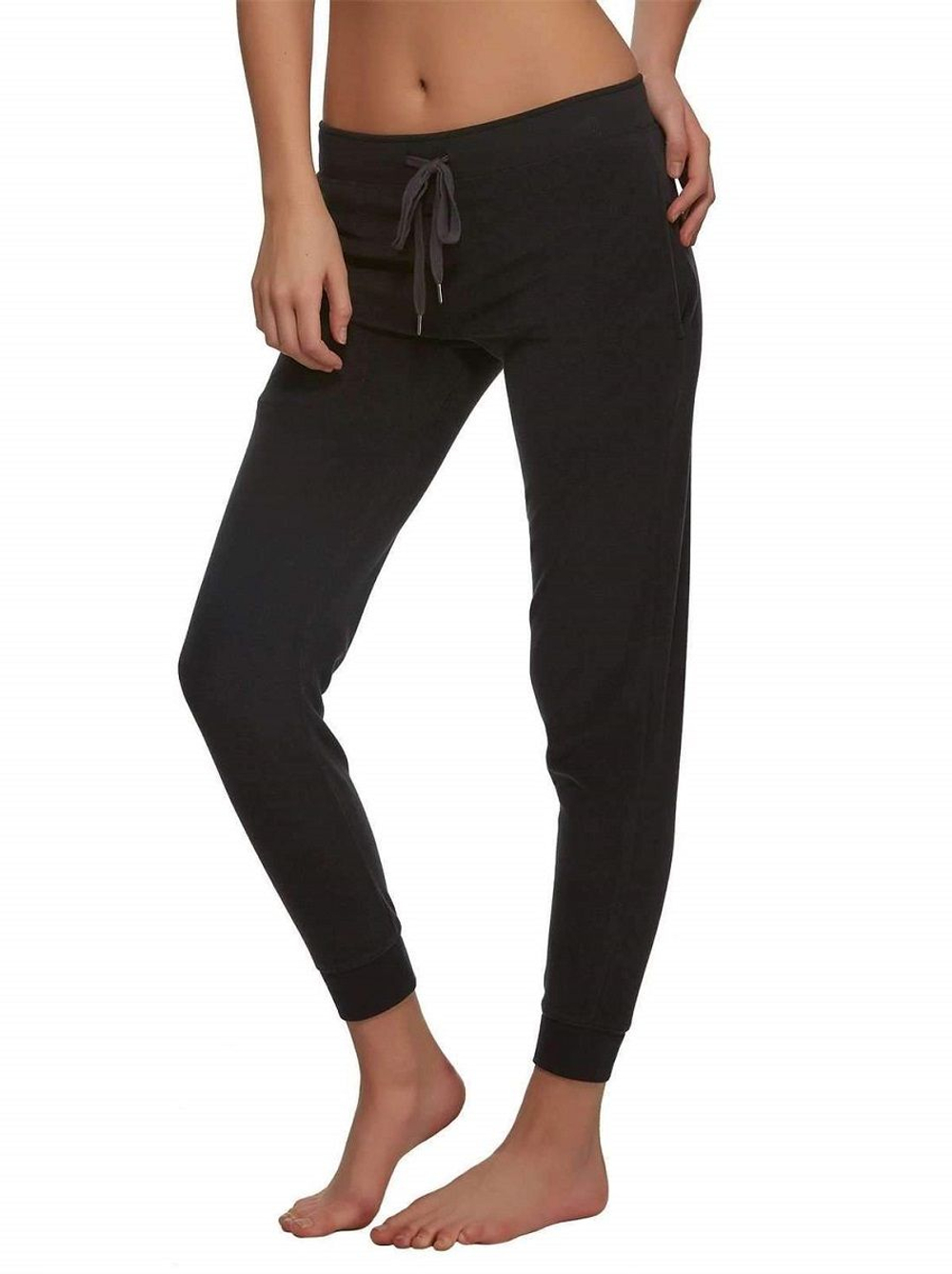 Велюровые брючки с манжетами (Размер: M) (Цвет: черный)