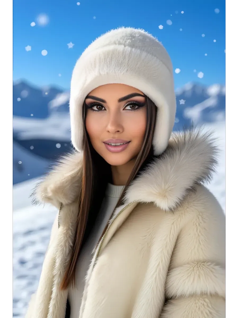 шапка ушанка зимняя пушистая