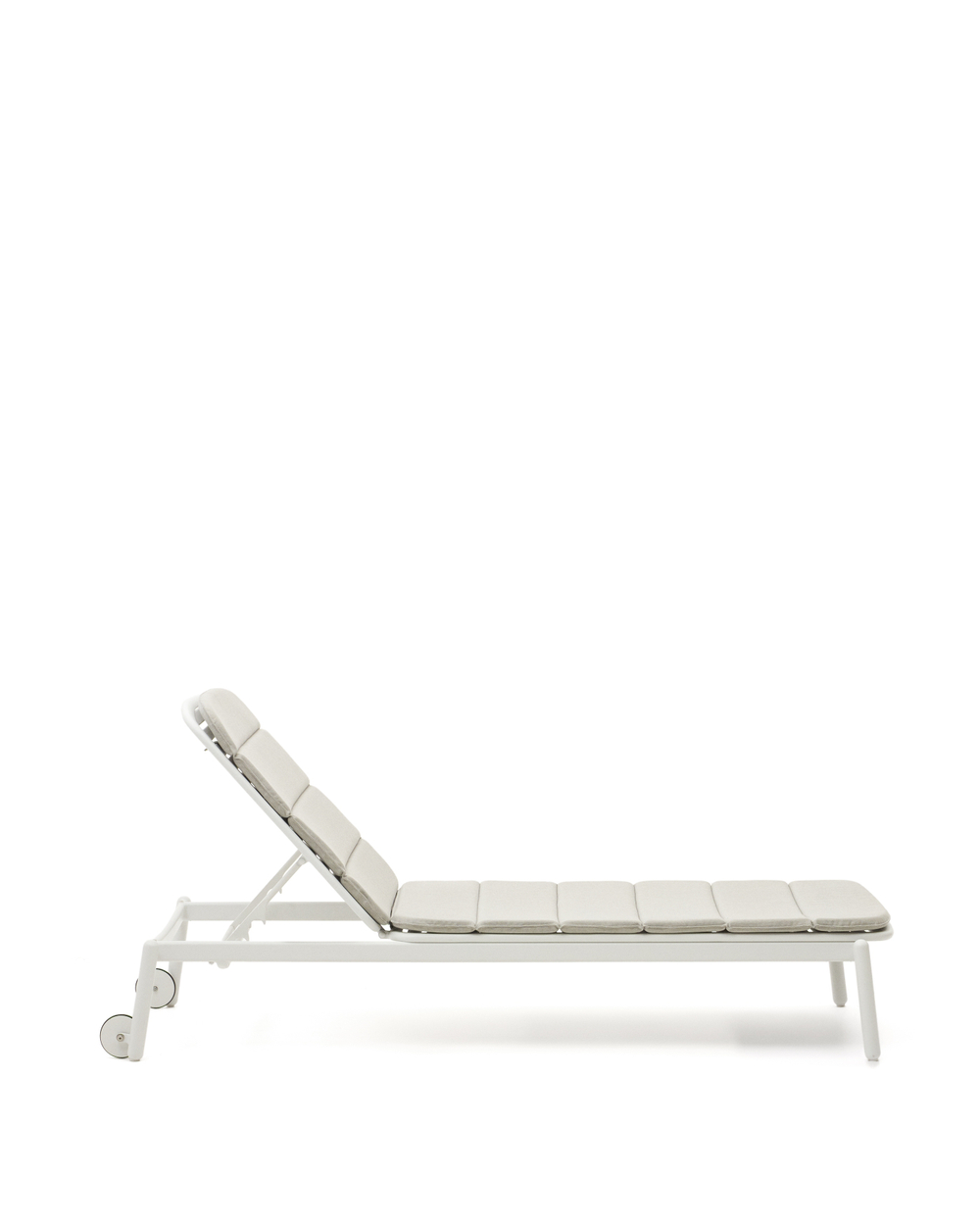 Алюминиевый шезлонг Marcona окрашенный в белый цвет