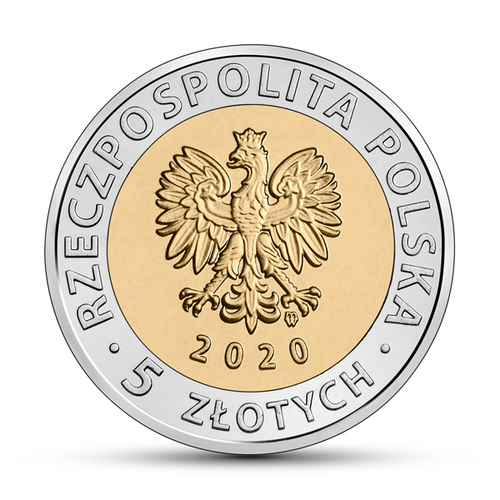 5 злотых  Дворец Браницких в Белостоке Польша 2020г