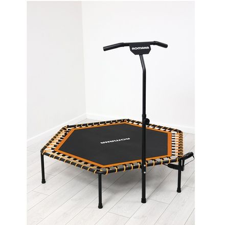 Батут для джампинга с рукояткой и счетчиком Romana 12.10.00 (оранжевый)