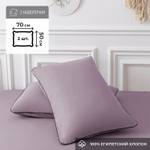 Наволочки 50х70 2 шт Сатин однотонный Элитный 100% египетский хлопок NE00857