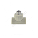 Тройник PP-R комбинированный серый Дн 32х3/4" НР VALFEX 10128132Г