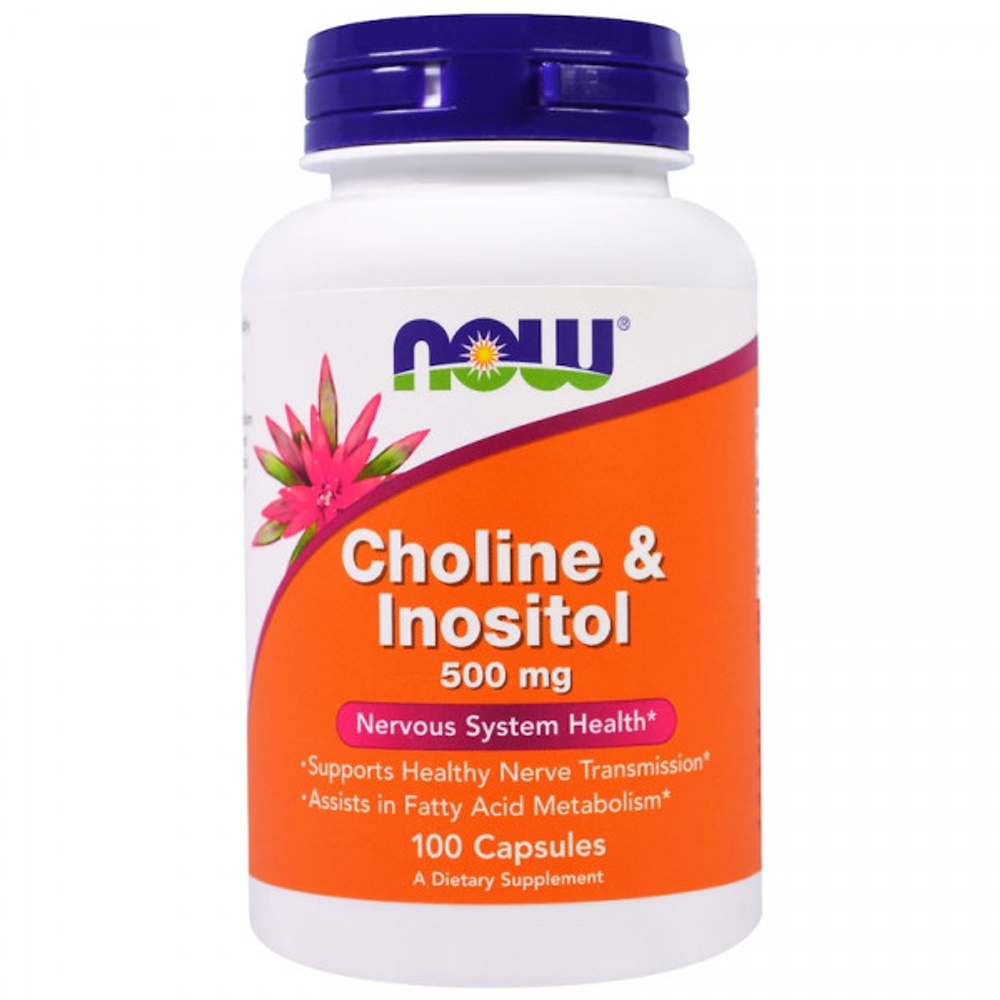 NOW Choline&Inositol 500 мг 100 капсул