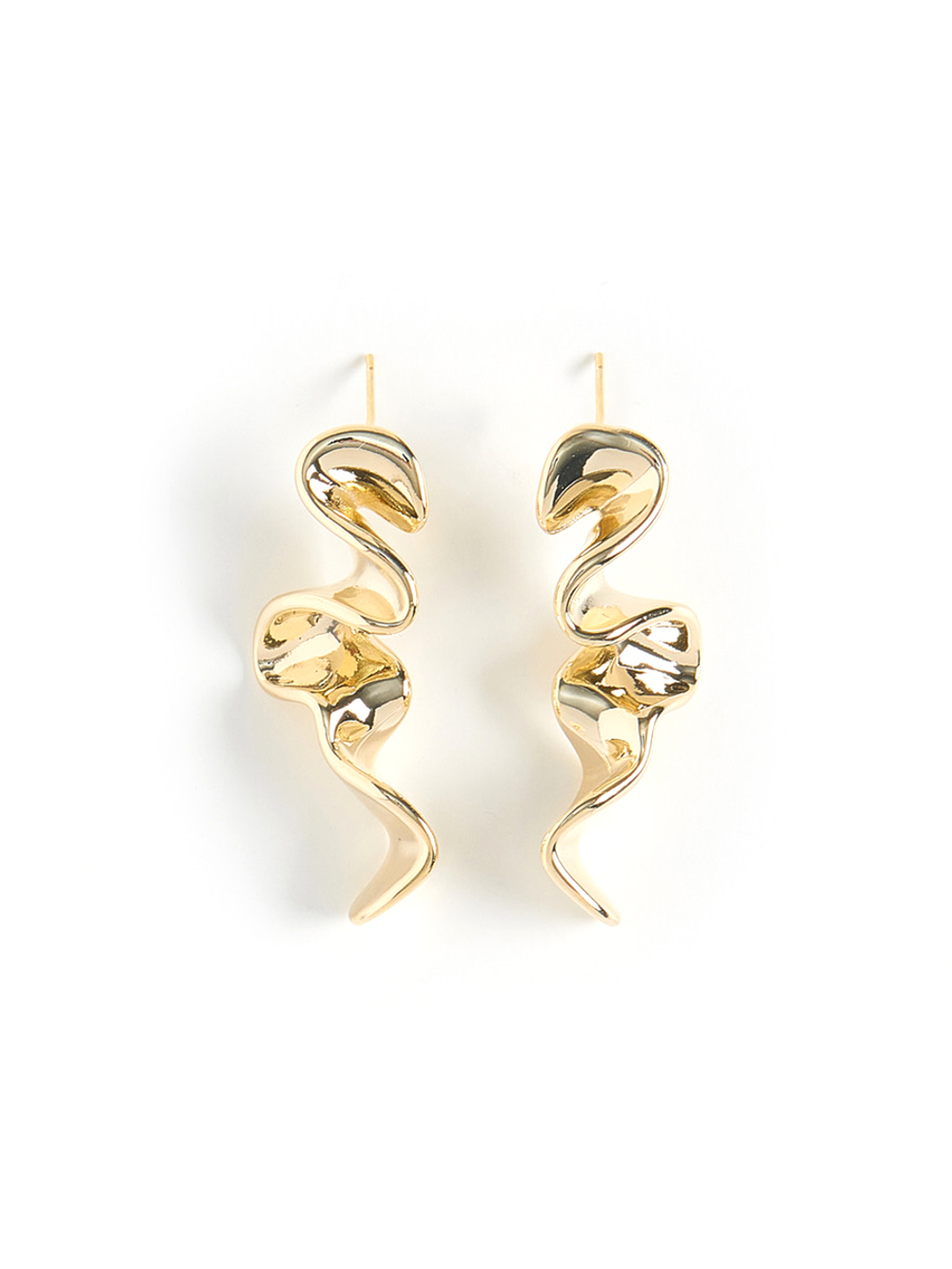 Серьги "Spaghetti" Gold