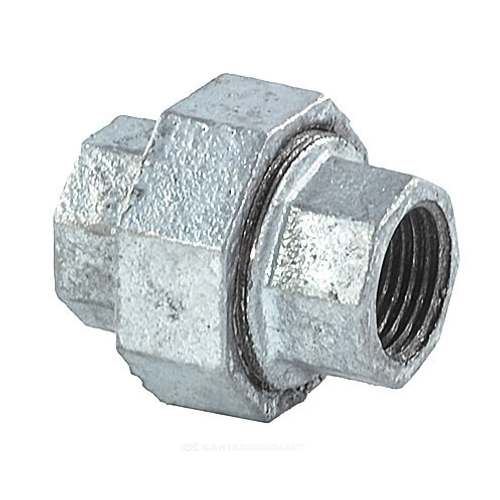 Соединитель прямой американка чугун оц Ду 15 (1/2") ВР/ВР Fittex