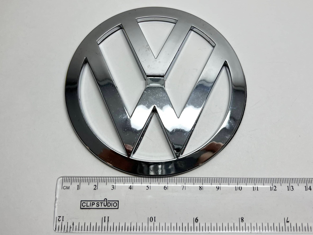 Логотип (шильдик, надпись, эмблема) "Volkswagen" 10.5см для крышки багажника / решетки радиатора / капота