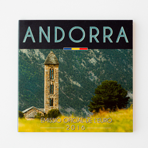 Andorra 2016 Brilliant Uncirculated (BU) Coin Set