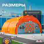 Пневмокаркасный ангар «Рубеж» 10×7×3,8 м — из ПВХ для ремонта и хранения техники
