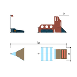 Детский игровой комплекс "Баржа" Romana 057.75.00