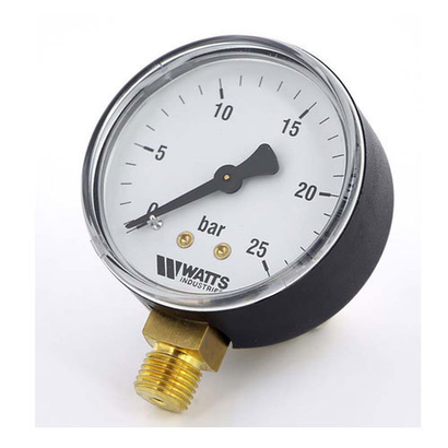 Манометр радиальный WATTS 25 бар 1/2" D 100 (мод.F+R 200 )