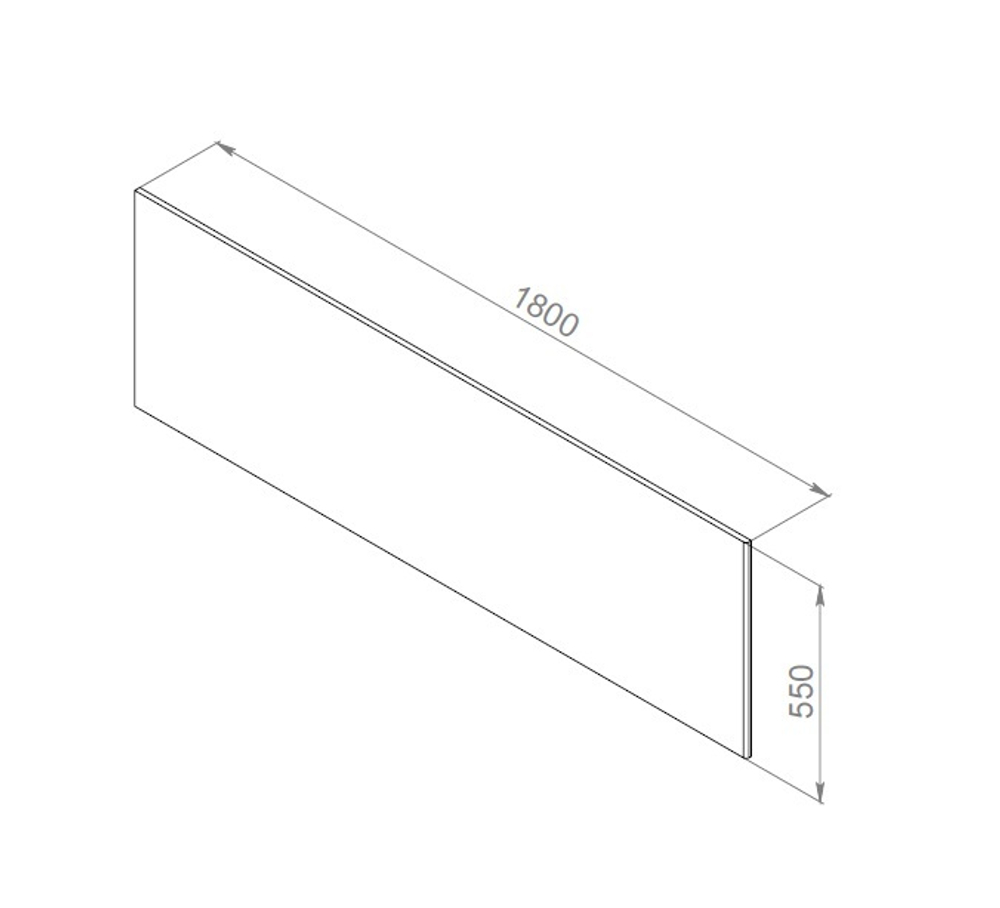 Панель фронтальная для ванны AM.PM Inspire V2.0 W52A-180-080W-P белая