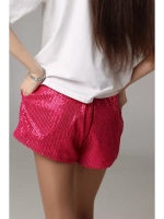 Шорты с пайетками летние