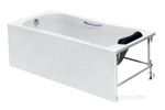 Акриловая ванна Roca BeCool 190x90 прямоугольная, с отверстиями для ручек, белая ZRU9303020