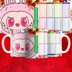 Лабубу с таблицей умножения