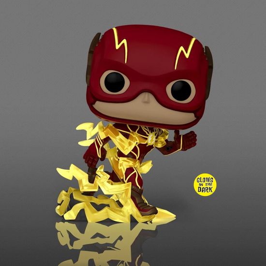 Фигурка Funko POP! Movies The Flash The Flash (GW) (Exc) (1343) 66368 / Фигурка Фанко ПОП! по мотивам фильма "Флэш", Флэш (светящийся)