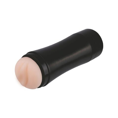 Мужской вибромастурбатор-вагина в корпусе с крышкой (Цвет: телесный с черным)