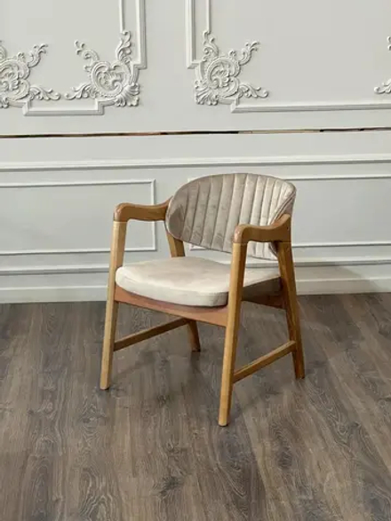 Стул деревянный Woodville Никсон ткань В15, дубовый