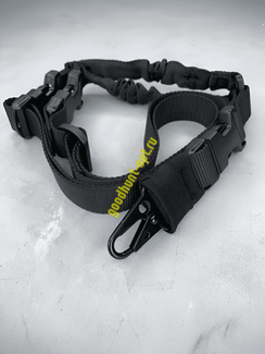 Тактический ремень на автомат одноточечный Черный